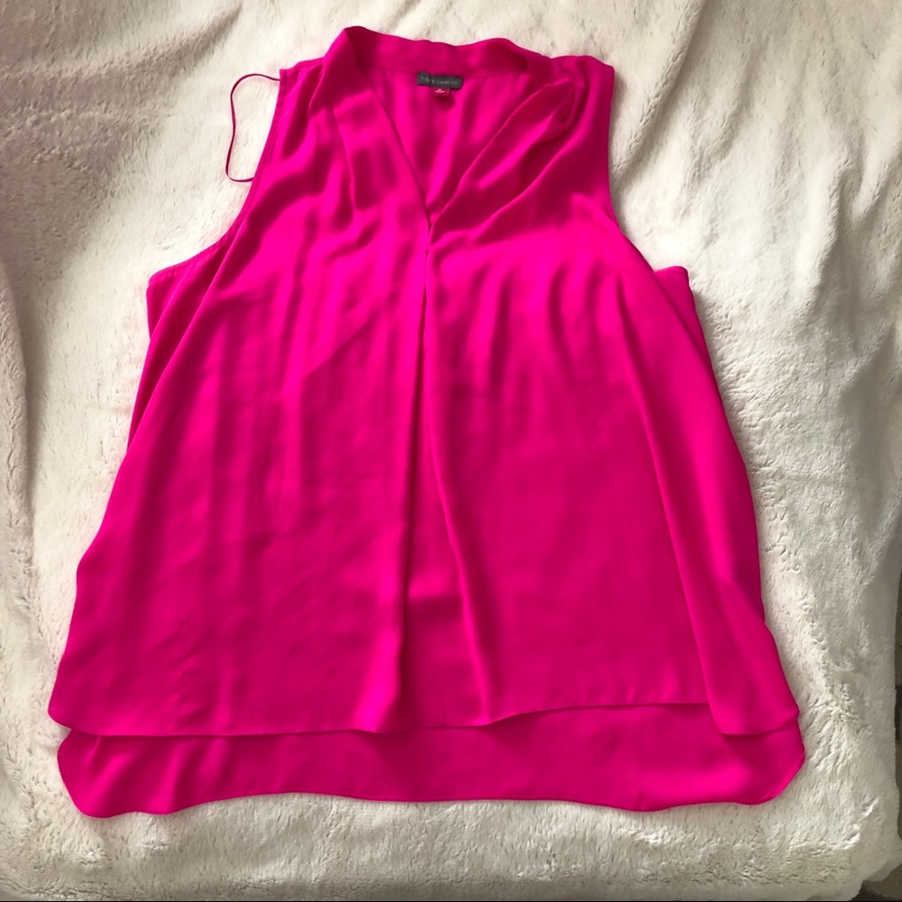 Vince Camuto Hi-Lo Blouse w/ Inverted Pleat